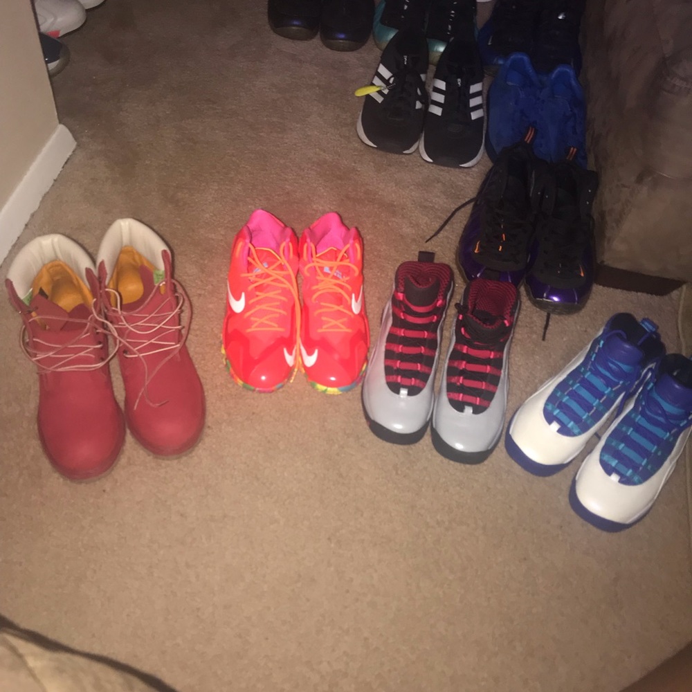 Jordan’s Tim’s And lebrons 7 first 3 are new